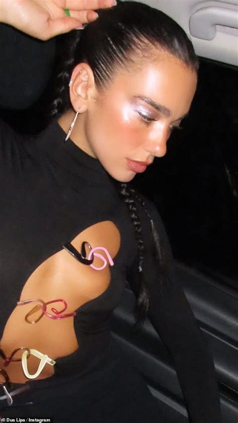 dua lipa nip slip|Dua Lipa frees the nip in a see